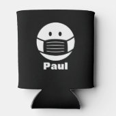 Aangepaste koelboxxen met covid gezichtsmasker ico blikjeskoeler (Achterkant)