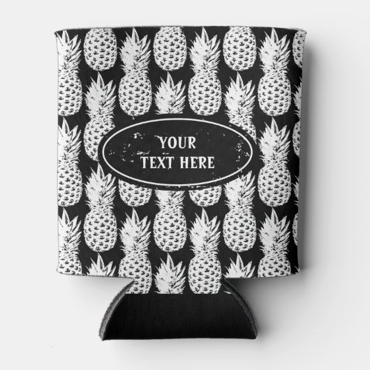 Aangepaste koelboxxen voor tropische ananassepatro blikjeskoeler (Voorkant)