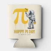 Aangepaste koele astronaut schildering Pi symbool Blikjeskoeler (Achterkant)
