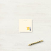 Aangepaste koele astronaut schildering Pi symbool  Post-it® Notes (Op bureau)