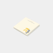 Aangepaste koele astronaut schildering Pi symbool  Post-it® Notes (Schuin)