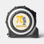 Aangepaste koele astronaut schildering Pi symbool Rolmaat (Voorkant)