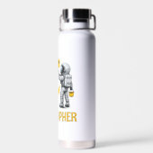 Aangepaste koele astronaut schildering Pi symbool Waterfles (Achterkant)