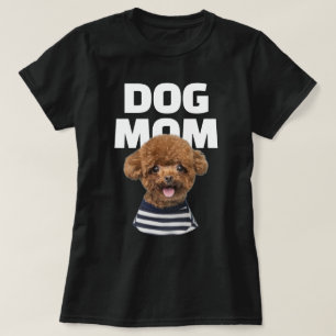 Aangepaste koele hond-moeder foto gepersonaliseerd t-shirt
