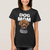 Aangepaste koele hond-moeder foto gepersonaliseerd t-shirt (Voorkant)