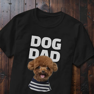 Aangepaste koele hond papa foto gepersonaliseerd t-shirt