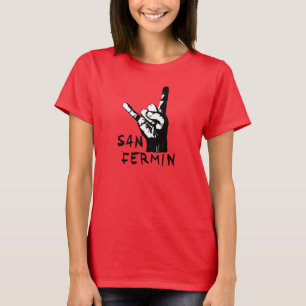 Aangepaste, koele San Fermin-rockvingerkop: T-shirt