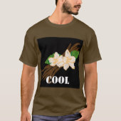 Aangepaste koele tekst bruine kleur Basic knappe m T-shirt (Voorkant)