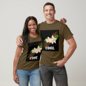 Aangepaste koele tekst bruine kleur Basic knappe m T-shirt (Unisex)