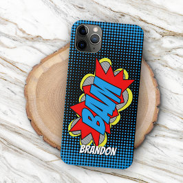 Aangepaste koele vintage stripboek popartstijl BAM Case-Mate iPhone Case