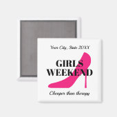 Aangepaste koelkast voor feestreis voor meisjes in magneet (Voorkant / Achterkant)