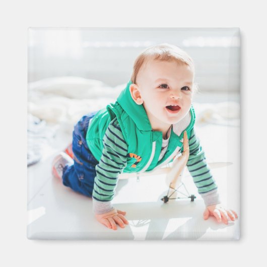 Aangepaste koelkastmagneet Gepersonaliseerde fotom Magneet (Voorkant)