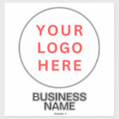 Aangepaste koffer Logo & Bedrijfsnaam | Transparan Sticker (Vel)