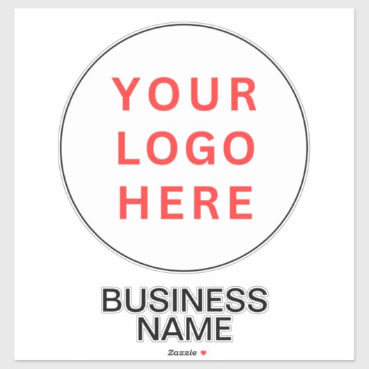 Aangepaste koffer Logo & Bedrijfsnaam | Transparan Sticker (Vel)