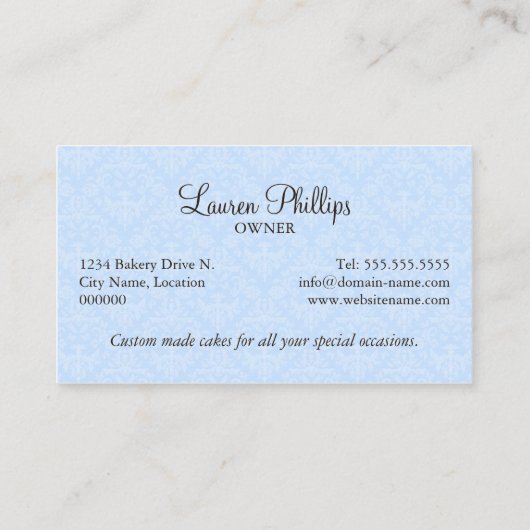 Aangepaste kofferbakkerij visitekaartje (Achterkant)