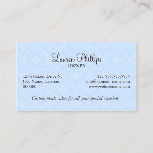 Aangepaste kofferbakkerij visitekaartje (Achterkant)