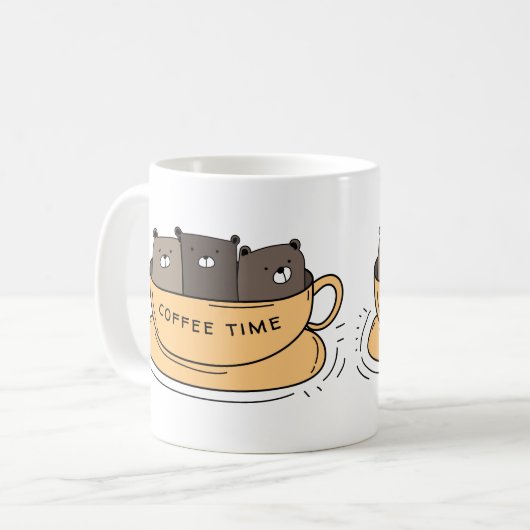 Aangepaste koffie-Beren Koffiemok (Voorkant links)
