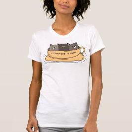 Aangepaste koffie-Beren T-shirt