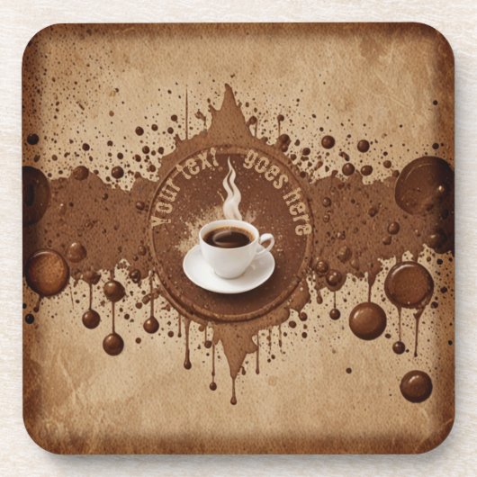 Aangepaste koffie bier onderzetter (Voorkant)