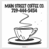 AANGEPASTE KOFFIE BUSINESS AUTO DECAL STICKERS (Vel)