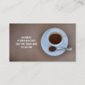 Aangepaste koffie & Choc lepel Coffee Shop & Punch Visitekaartje (Voorkant)