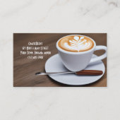 Aangepaste koffie & Choc Roerder Coffee Shop & Pun Visitekaartje (Voorkant)