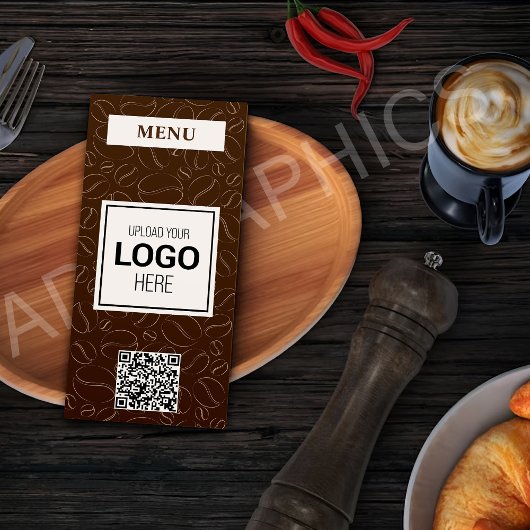 Aangepaste koffie-, drank- en theemenu menu