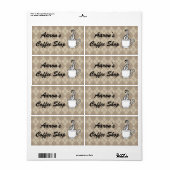Aangepaste koffie-etiketten etiket (Full Sheet)