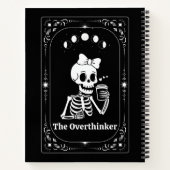 Aangepaste koffie liefhebber tarot whimsy goth ste notitieboek (Achterkant)