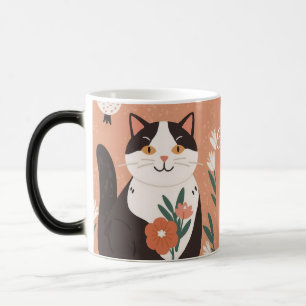 Aangepaste Koffie met Schattige Kitten Kat Magische Mok