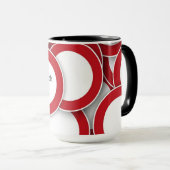 Aangepaste koffie Mok 15oz Voeg je naam toe met Za (Voorkant rechts)