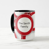 Aangepaste koffie Mok 15oz Voeg je naam toe met Za (Voorkant links)