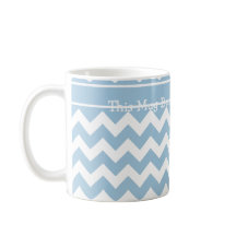 Aangepaste koffie-Mok, blauwe en witte doeken