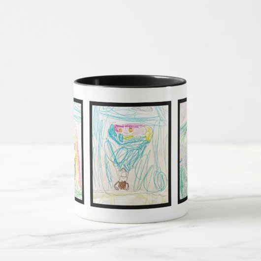 Aangepaste koffie Mok met de Art 3 Afbeeldingen va (Midden)