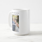 Aangepaste koffie Mok met foto, gepersonaliseerd A (Voorkant links)