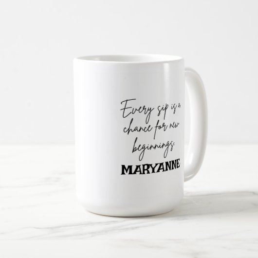 Aangepaste koffie Mok met modern design (Voorkant rechts)