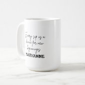 Aangepaste koffie Mok met modern design (Voorkant links)