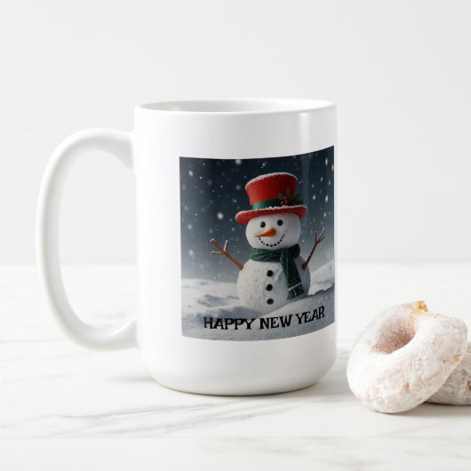 Aangepaste koffie Mok met modern design (Met donut)