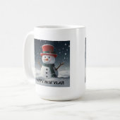 Aangepaste koffie Mok met modern design (Voorkant links)