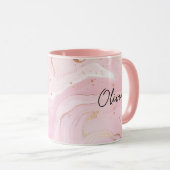 Aangepaste koffie Mok met tekst Aangepaste persona (Voorkant rechts)