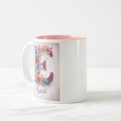 Aangepaste koffie-Mok Tweekleurige Koffiemok (Voorkant links)