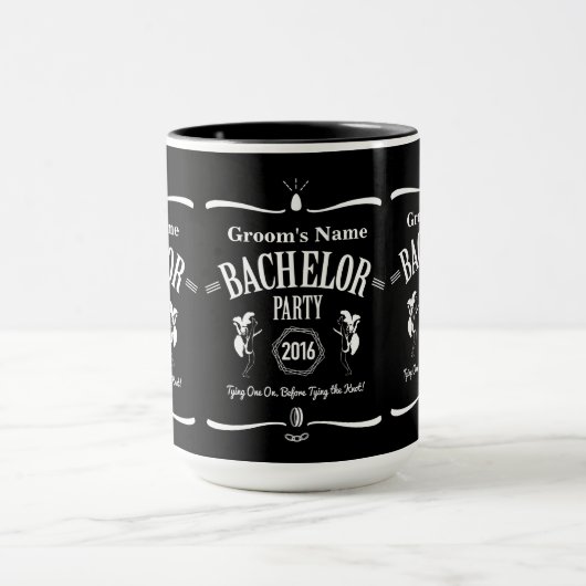 Aangepaste koffie-Mok voor Bachelor Party: Whiskey Mok (Midden)