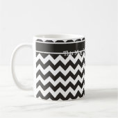 Aangepaste koffie-Mok, zwarte en witte doeken Koffiemok (Links)