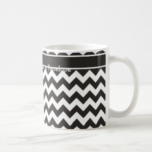 Aangepaste koffie-Mok, zwarte en witte doeken Koffiemok