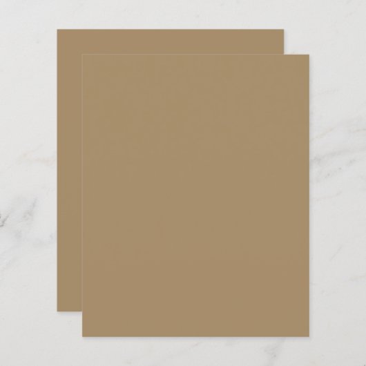 Aangepaste Koffie Stationery Paper Sheet (Voorkant / Achterkant)