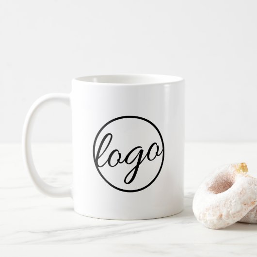 Aangepaste koffie Winkelen Restaurant Business Log Koffiemok (Met donut)