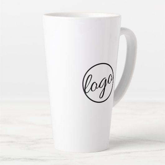 Aangepaste koffie Winkelen Restaurant Business Log Latte Mok (Rechterhoek)