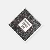 Aangepaste koffiebalie Aangepaste servetten (Hoek)