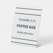 Aangepaste koffiebar Modern farm Reclamebord Met Voetstuk (Voorkant)