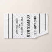 Aangepaste koffiebar Moderne boerderij handdoek (Handdoek)